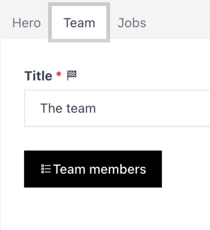Acceso al listado del equipo