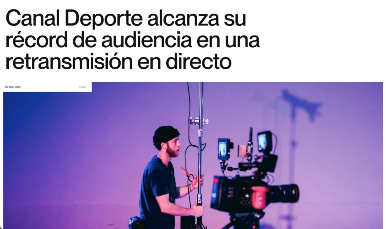 Detalle de una noticia en la web