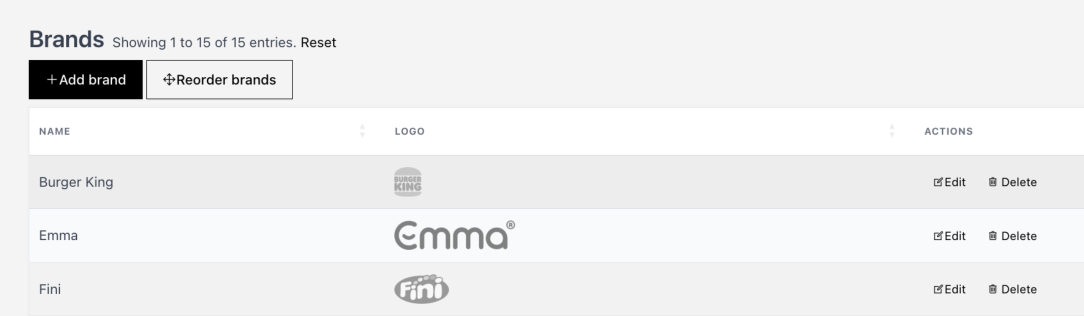 Listado de marcas y logotipos